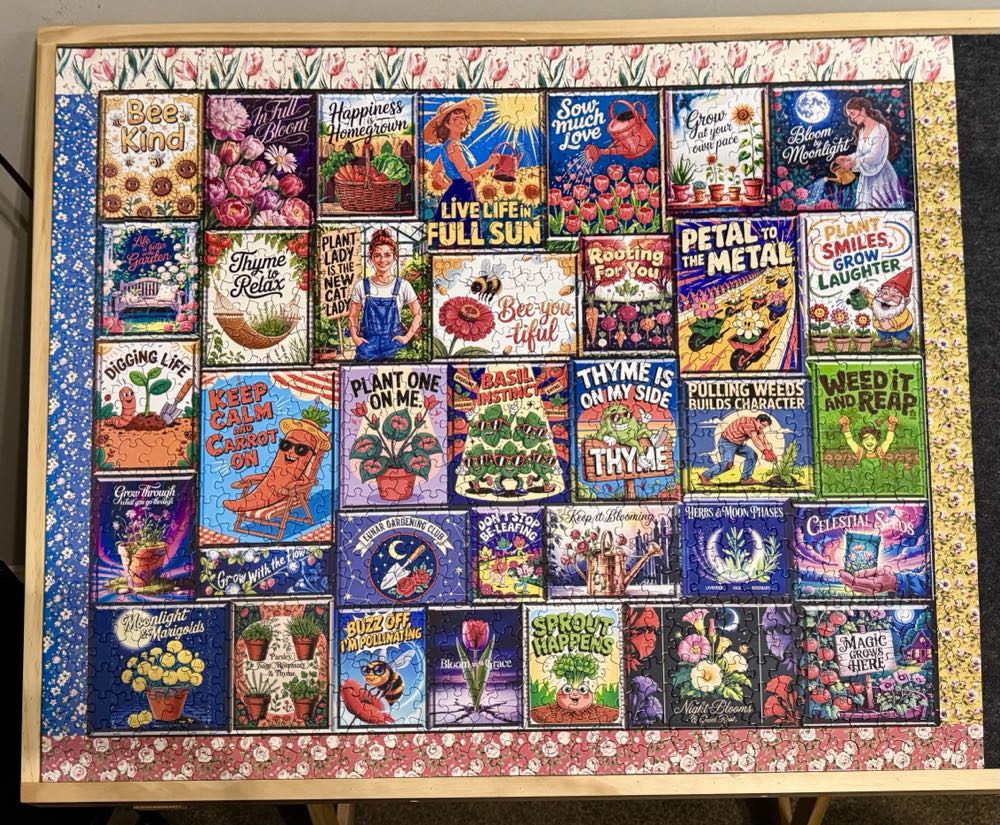 Y-Words Of Wisdom From The Garden - White Mountain Puzzles puzzle collectible [Barcode 724819269808] - Main Image 2