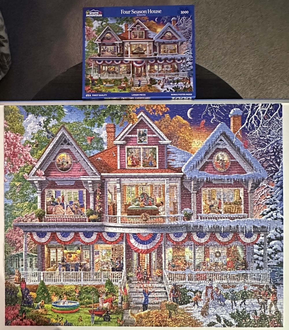 Four Season House - White Mountain puzzle collectible [Barcode 724819269785] - Main Image 2