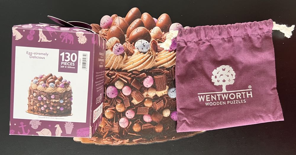 Egg-stremely Delicious - 1031, 3/1/26 - SOLD - Wentworth Wooden Jigsaw Company puzzle collectible - Main Image 4