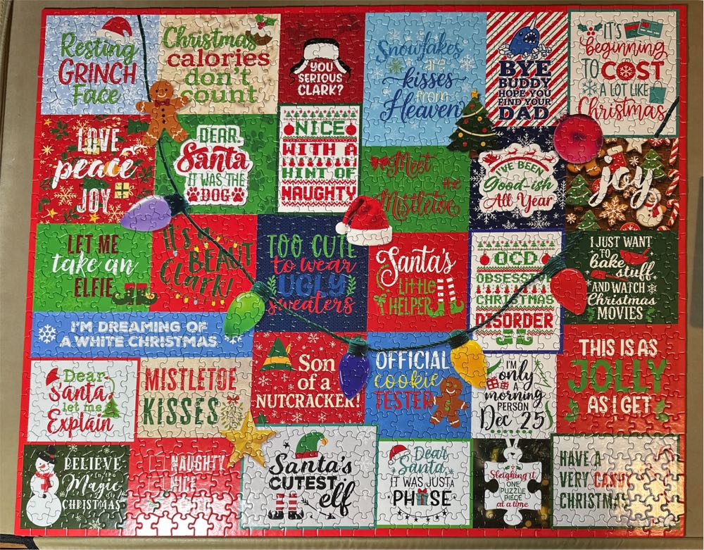 I Love Christmas - White Mountain Puzzles puzzle collectible [Barcode 724819269938] - Main Image 2