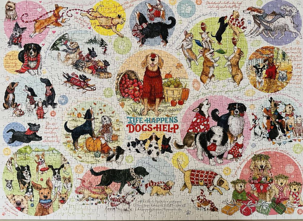 Dog Thoughts - DONE - Cobble Hill puzzle collectible - Main Image 2
