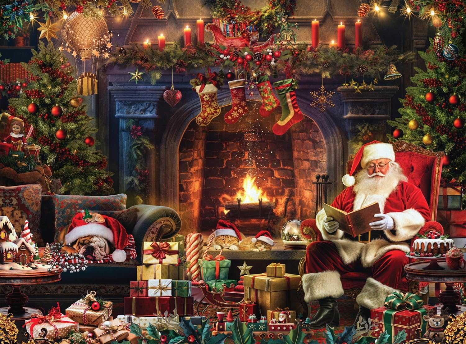 Santa at Home (NIB) - Buffalo puzzle collectible - Main Image 2