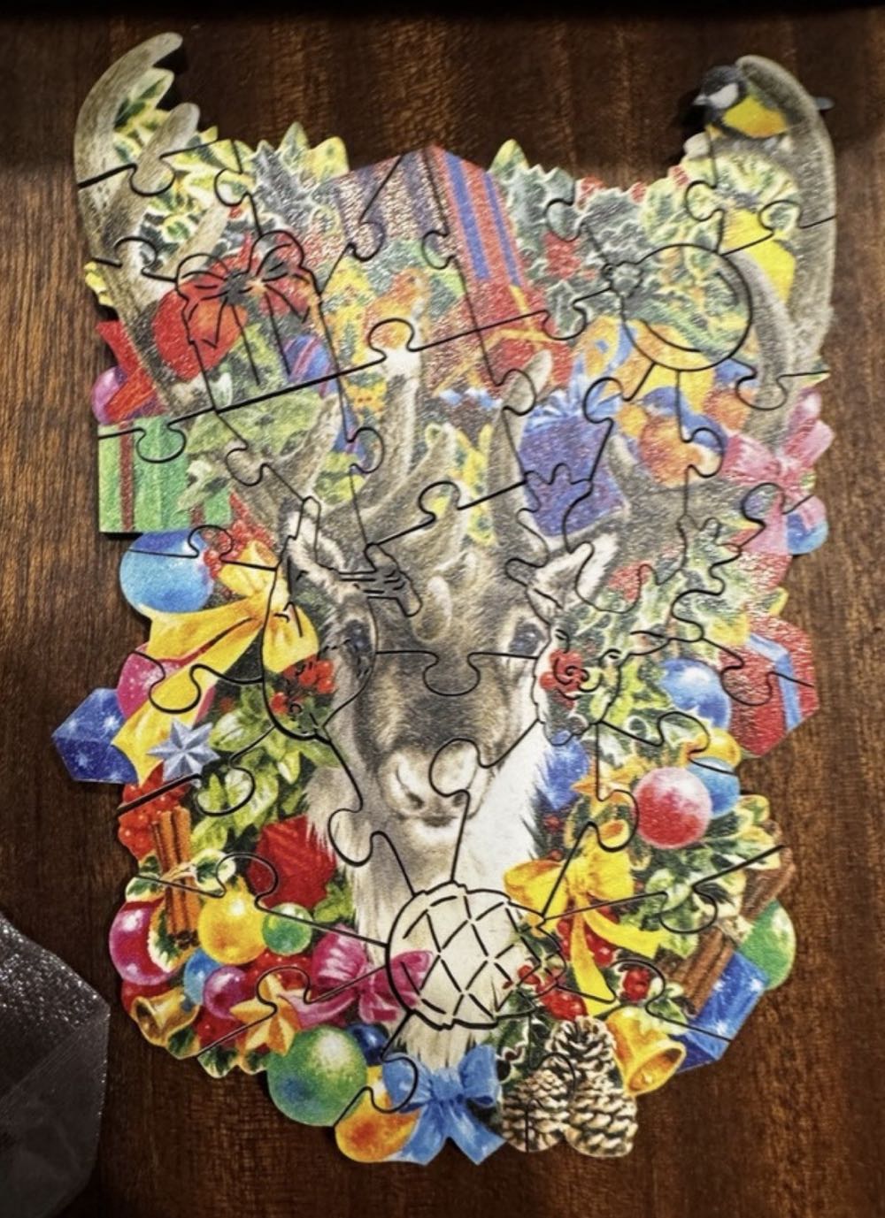 Festive Reindeer - Wentworth Wooden Puzzles puzzle collectible - Main Image 4