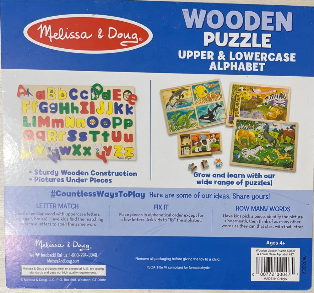 Alphabet - Melissa & Doug puzzle collectible - Main Image 2
