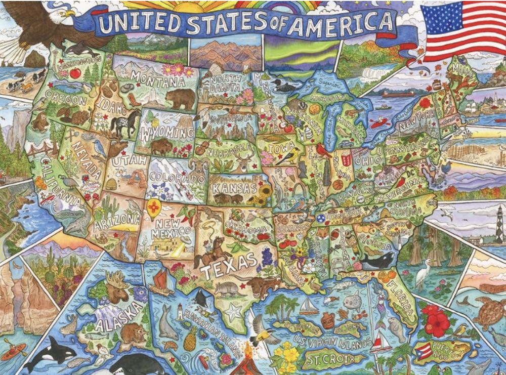 Colorful Country - Buffalo puzzle collectible [Barcode 079346014538] - Main Image 2