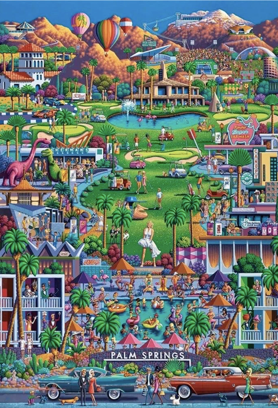 Palm Springs 🆕 - Dowdle / Buffalo puzzle collectible [Barcode 079346128297] - Main Image 2