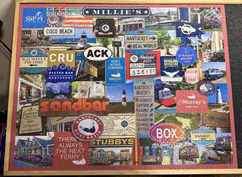 I Love Nantucket - White Mountain Puzzles puzzle collectible [Barcode 724819269822] - Main Image 2