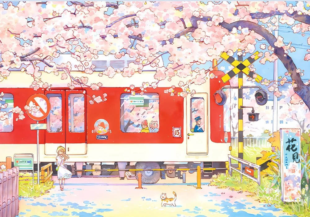 Sakura Train - Botop puzzle collectible [Barcode 9780755130505] - Main Image 2