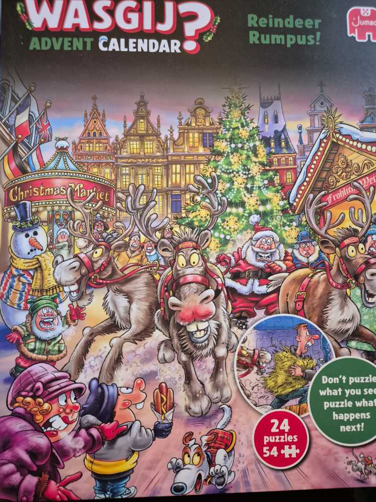 Wasgij Reindeer Rumpus Advent - Jumbo puzzle collectible [Barcode 8721017605775] - Main Image 2