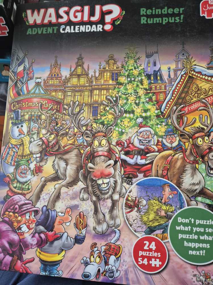 Wasgij Reindeer Rumpus Advent - Jumbo puzzle collectible [Barcode 8721017605775] - Main Image 4