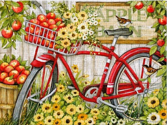 Orchard Bicycle (NIB) - Lang Companies puzzle collectible [Barcode 726225133698] - Main Image 2