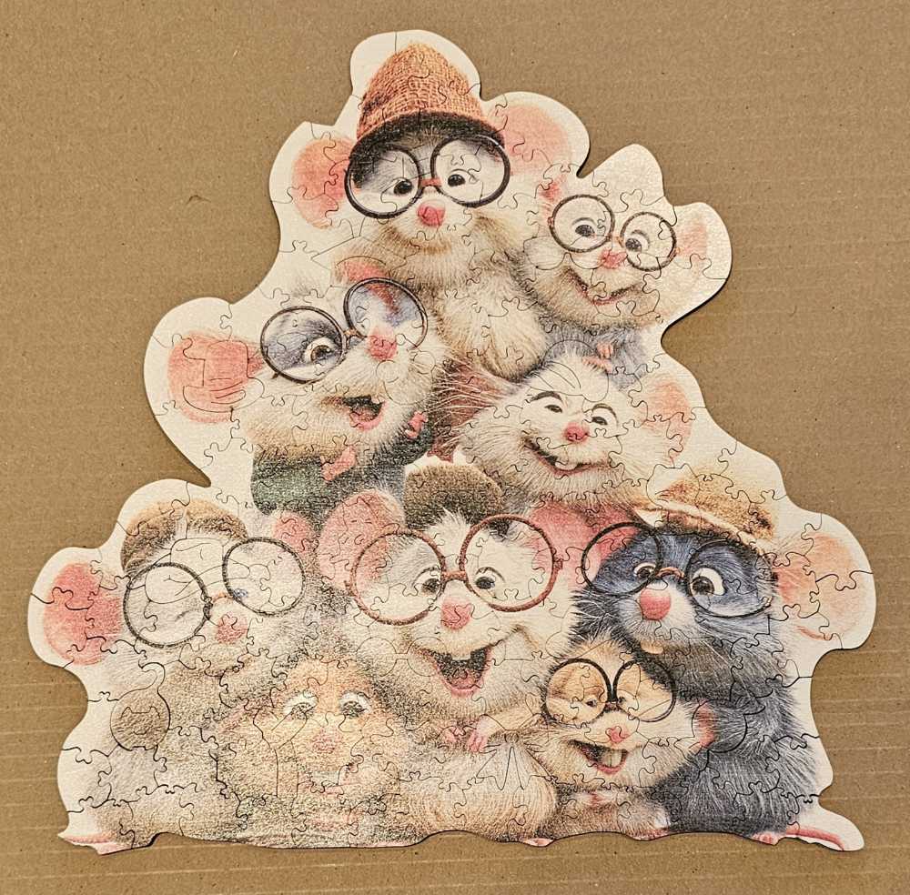 Cute Mouse - Wooden Puzzle puzzle collectible [Barcode 40032792526] - Main Image 2