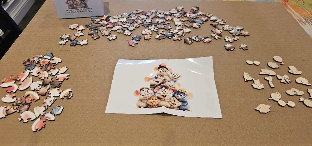 Cute Mouse - Wooden Puzzle puzzle collectible [Barcode 40032792526] - Main Image 4