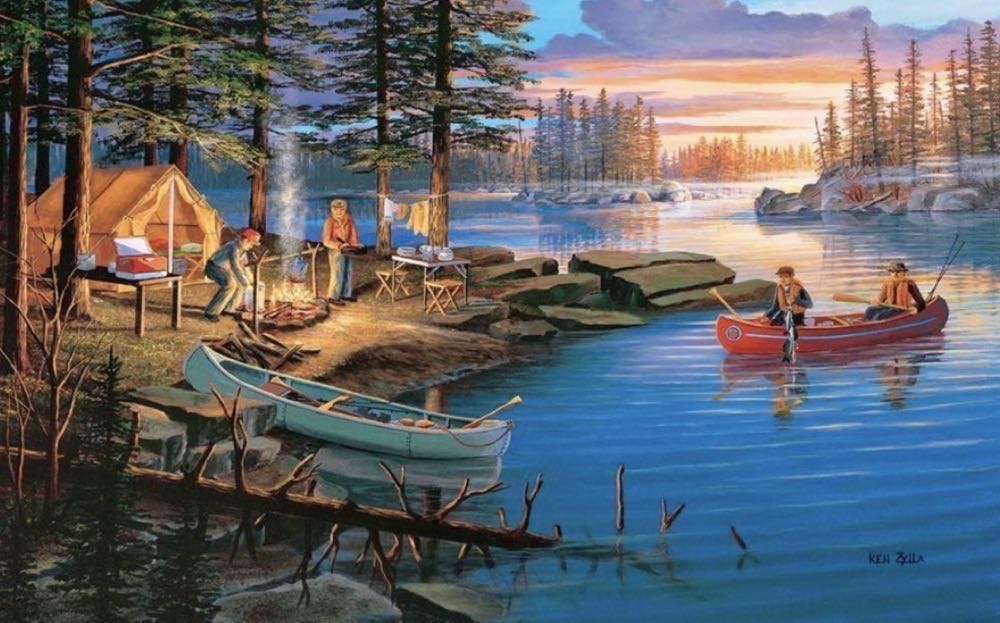 Campfire Memories 🆕 🔒 - SunsOut puzzle collectible [Barcode 796780399549] - Main Image 2