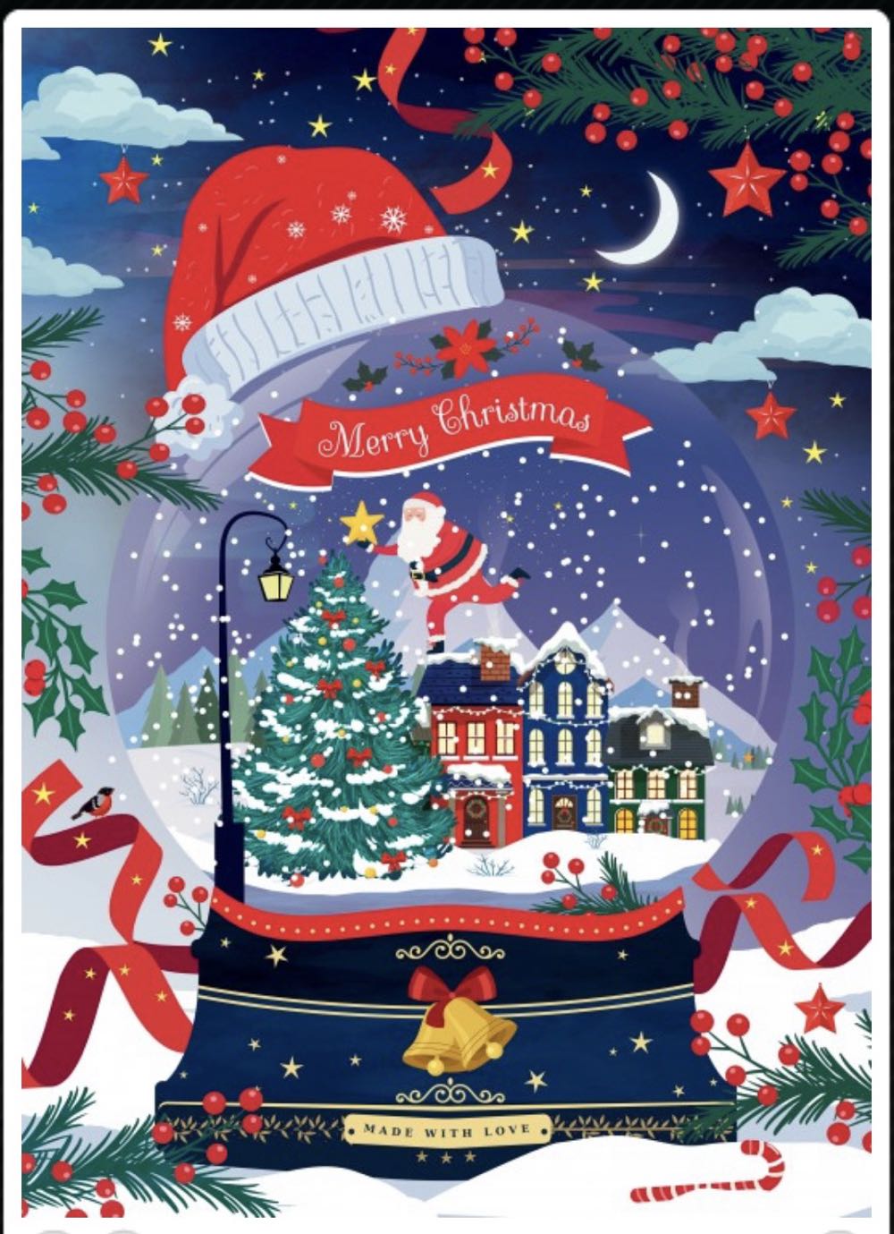 Santa’s Snowy Village - Pieces & Peace puzzle collectible [Barcode 3667232002546] - Main Image 2