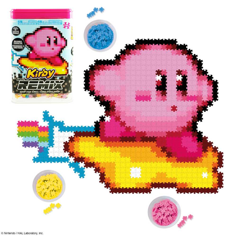 Kirby: Warp Star Kirby - Tomy: Jixelz Remix puzzle collectible [Barcode 5011666737303] - Main Image 2