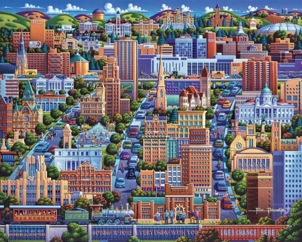 Syracuse 🆕 - Dowdle Folk Art puzzle collectible [Barcode 671095104227] - Main Image 2