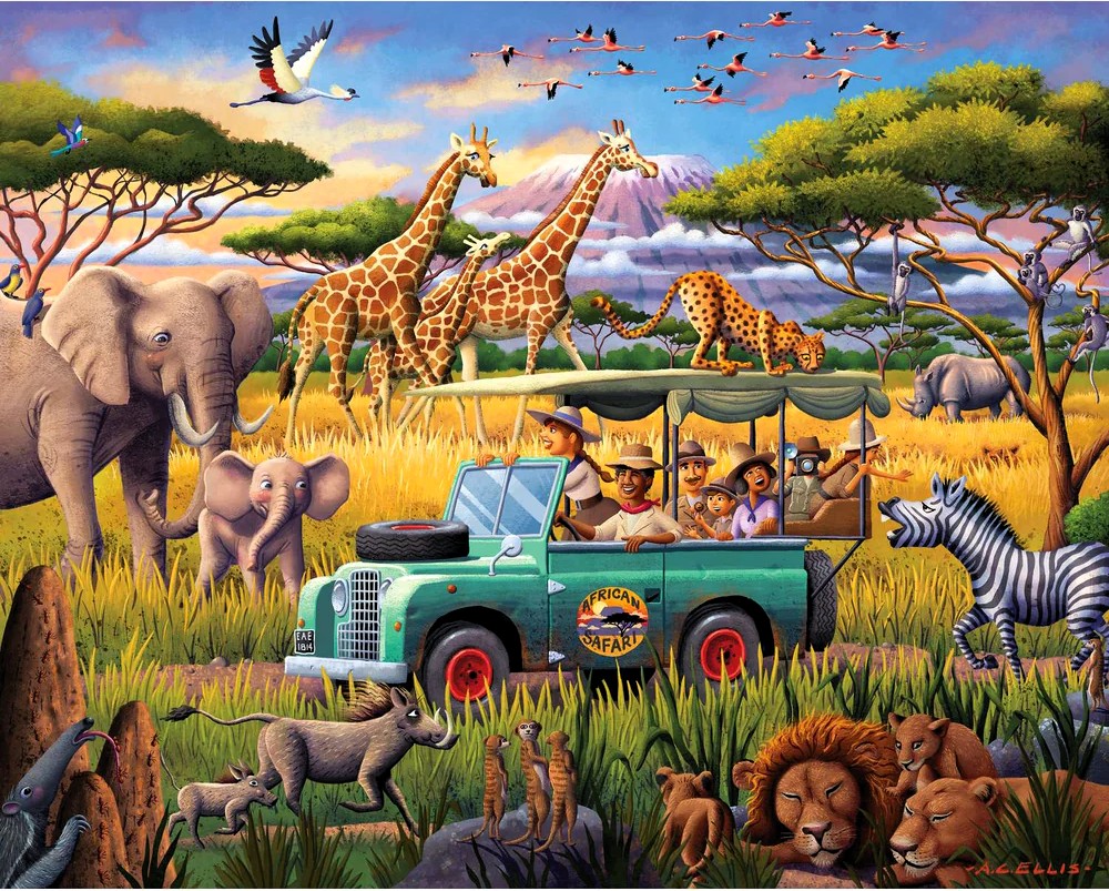 Safari Expedition - Boardwalk puzzle collectible [Barcode 671095006774] - Main Image 2