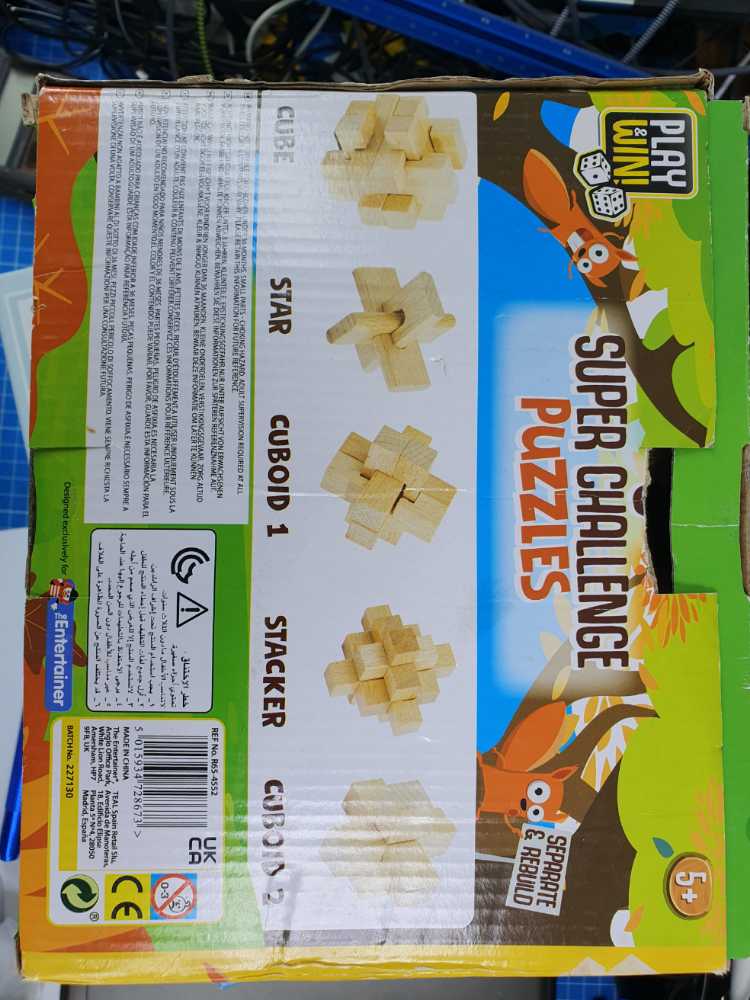 5 Super Challenge Puzzles - The Entertainer puzzle collectible [Barcode 5015934728673] - Main Image 2