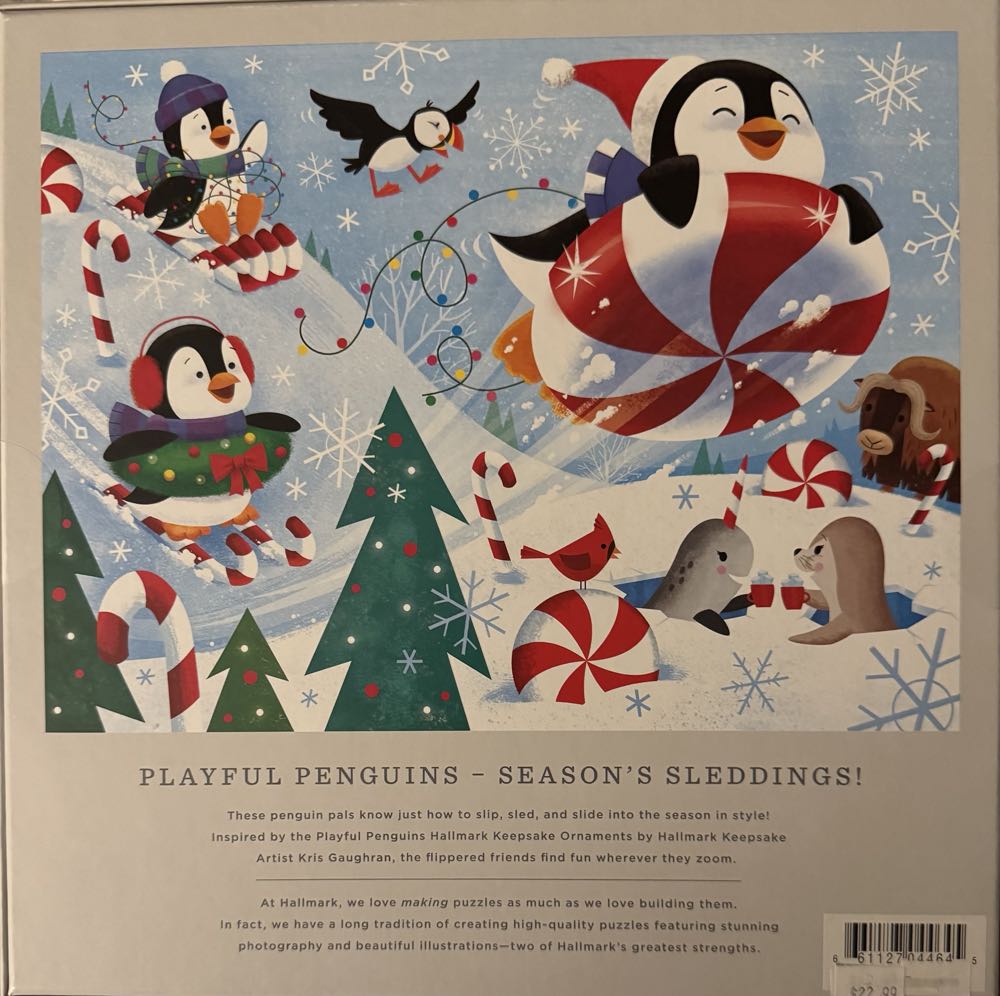 Playful Penguins - Season’s Sleddings! - Hallmark puzzle collectible [Barcode 661127044645] - Main Image 2