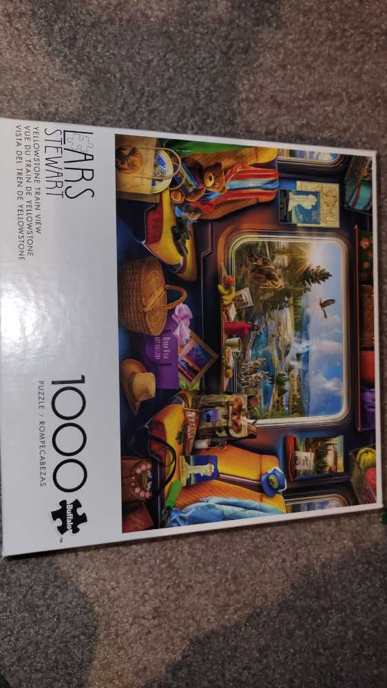 LARS Stewart — Yellowstone Train View - Buffalo 🦬 🇺🇸 puzzle collectible [Barcode 079346014576] - Main Image 2