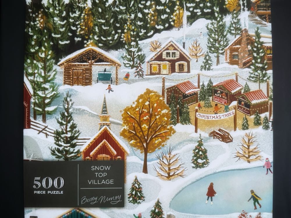 Snow Top Village - Springbok puzzle collectible [Barcode 091683025657] - Main Image 2