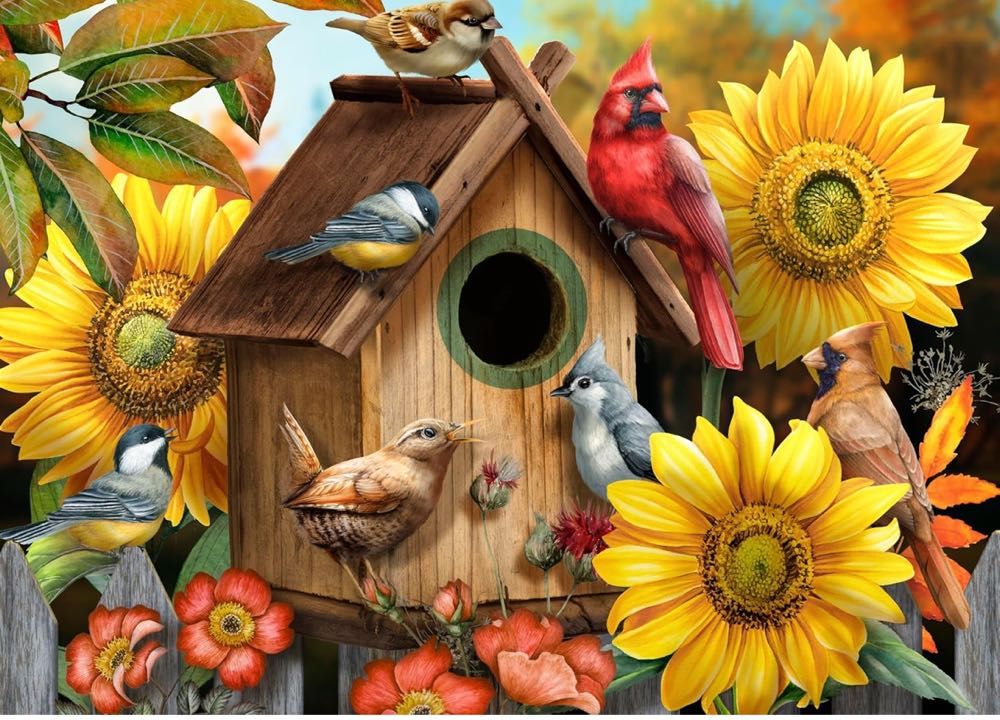 Autumn Gathering (NIB) Cheryl - Ceaco puzzle collectible - Main Image 2