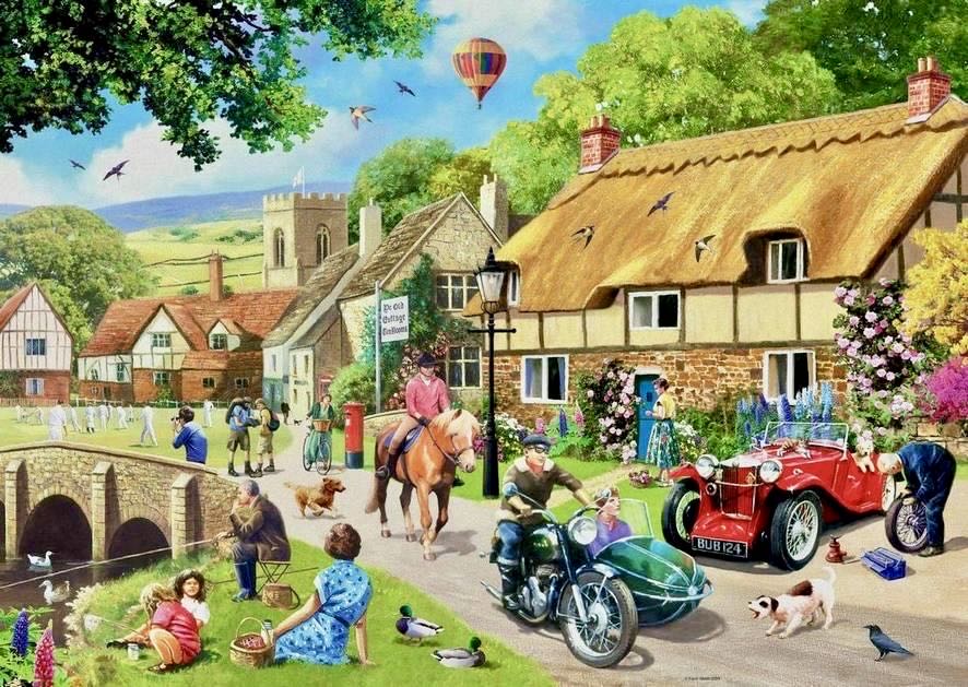 Leisure Days 1 : Summer Village - Ravensburger puzzle collectible [Barcode 4005555012757] - Main Image 2