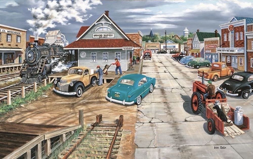 Tracking Memories - SunsOut puzzle collectible [Barcode 796780398344] - Main Image 2