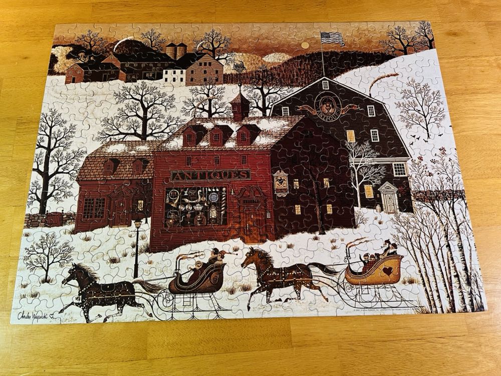 Antiques - Charles Wysocki’s America - MB Puzzles puzzle collectible [Barcode 653569284604] - Main Image 2
