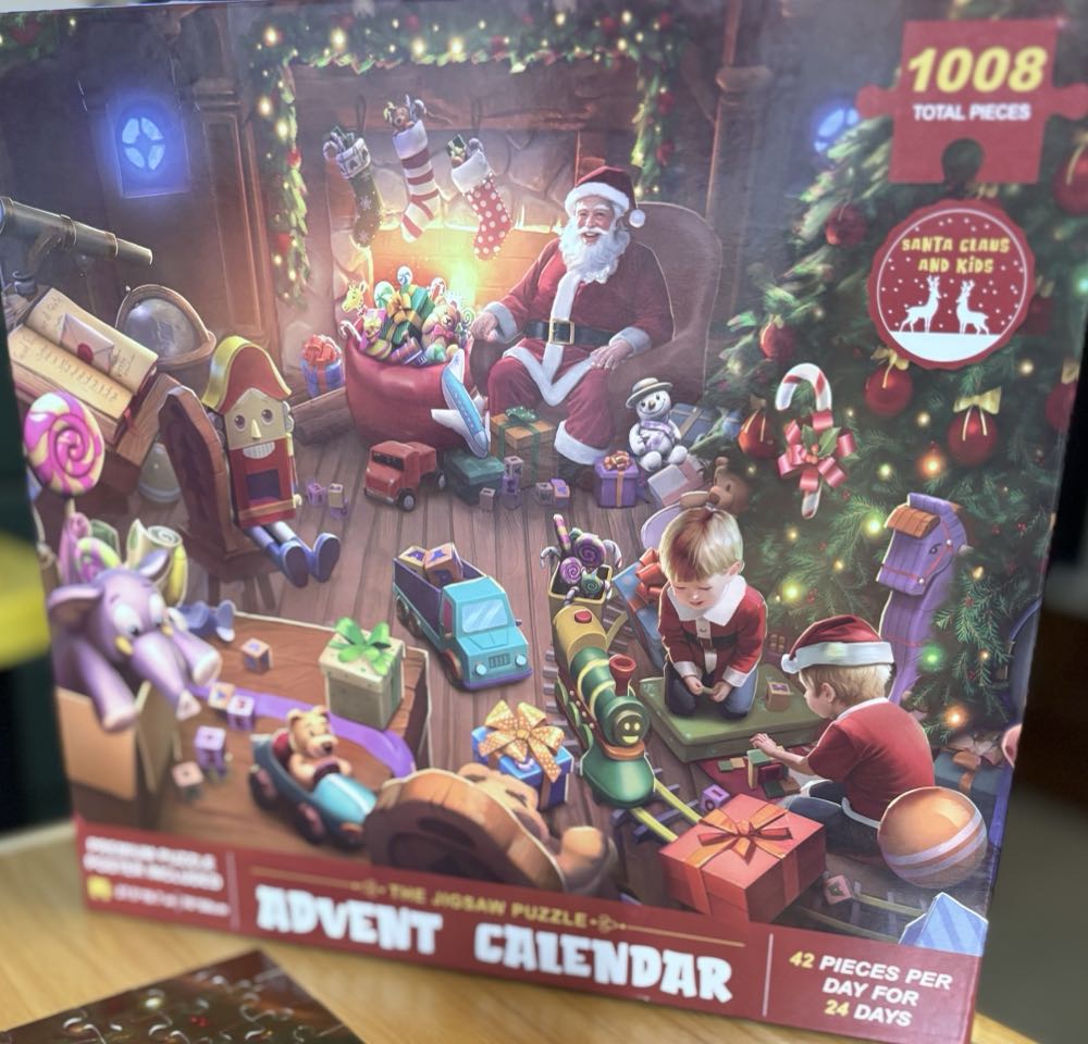 Santa Claus And kids advent Calendar - Unknown puzzle collectible - Main Image 2