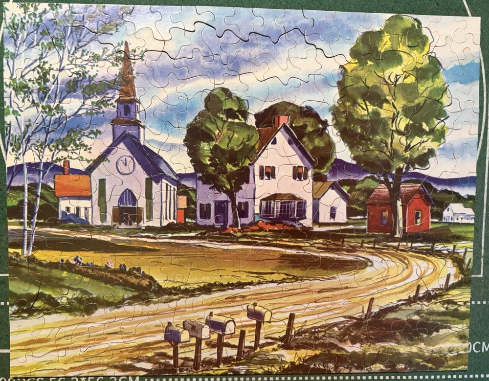 Village Lane - Guild Jigsaw Puzzles By Whitman puzzle collectible - Main Image 2
