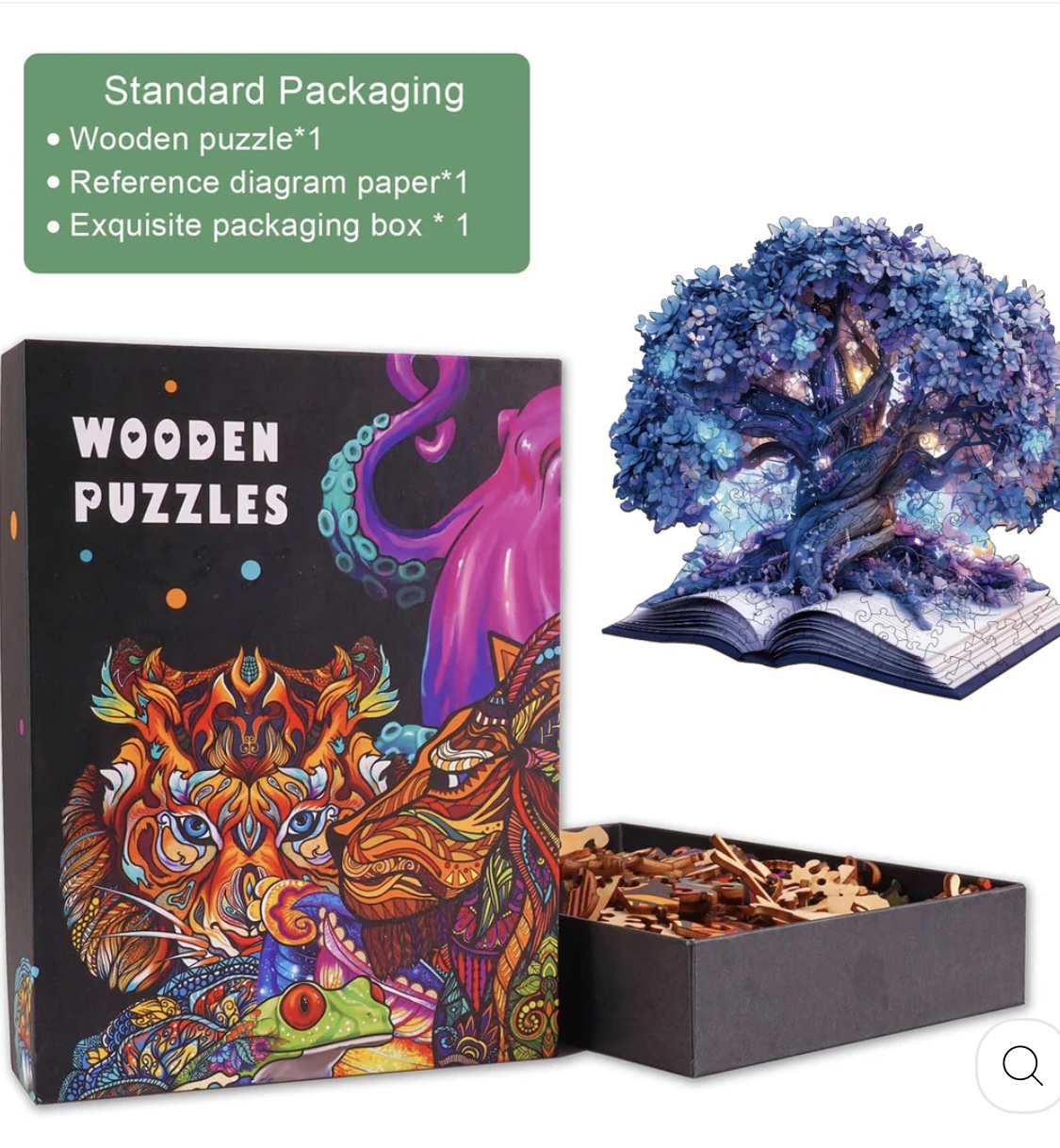 Magic Book - Woodbests Puzzles puzzle collectible - Main Image 3