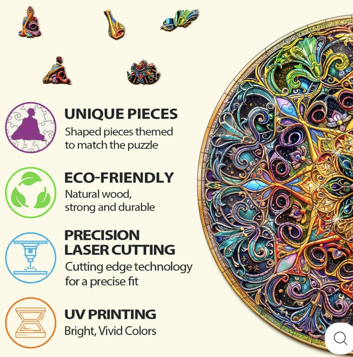 Mandala Dreamland - Woodbests Puzzles puzzle collectible - Main Image 4