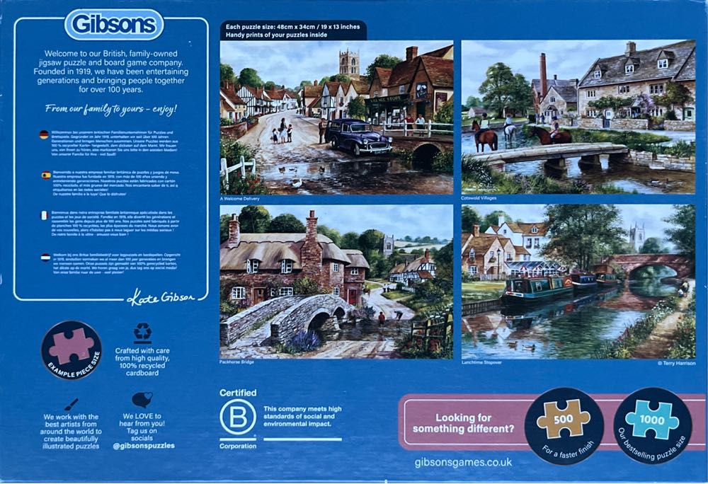 Terry’s Waterways - Gibsons puzzle collectible [Barcode 5012269050707] - Main Image 2