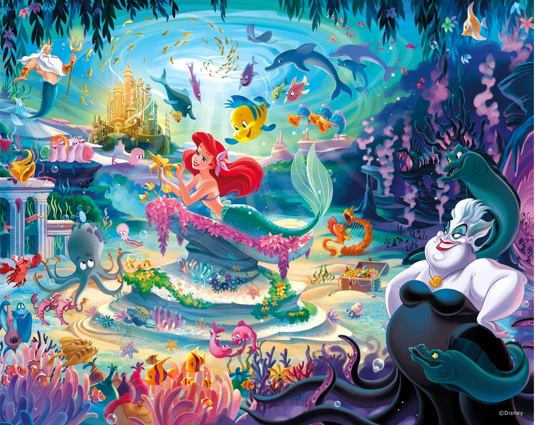 The Little Mermaid - From Nannie 🐝 - Ceaco puzzle collectible - Main Image 2
