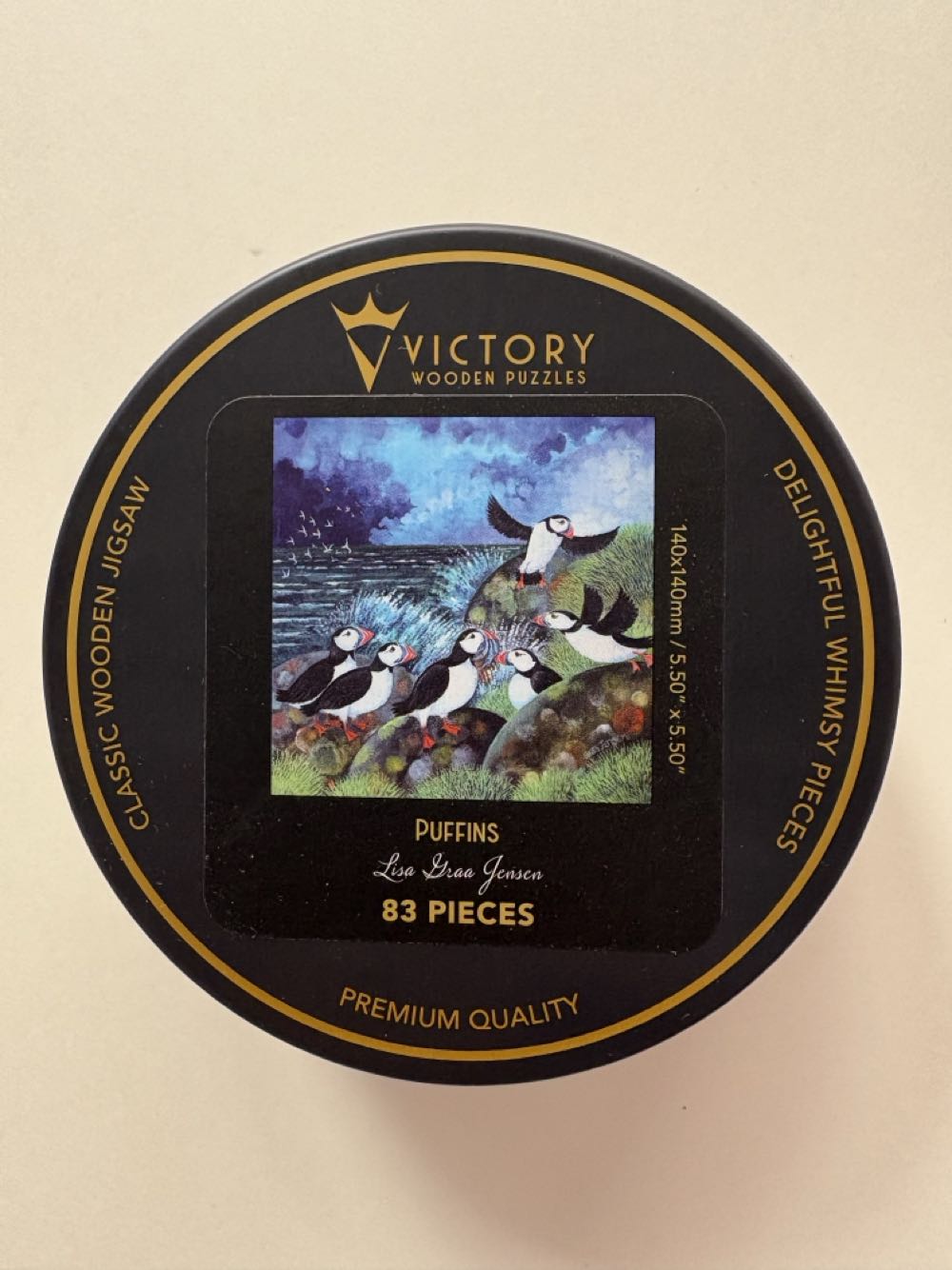 Puffins -  Victory Wooden Puzzles puzzle collectible [Barcode 5056461103731] - Main Image 4