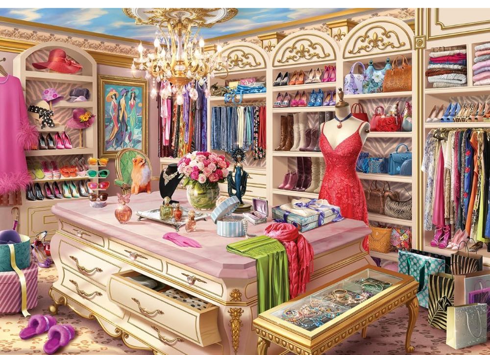 The Coveted Closet - Ravensburger puzzle collectible [Barcode 079346178100] - Main Image 2