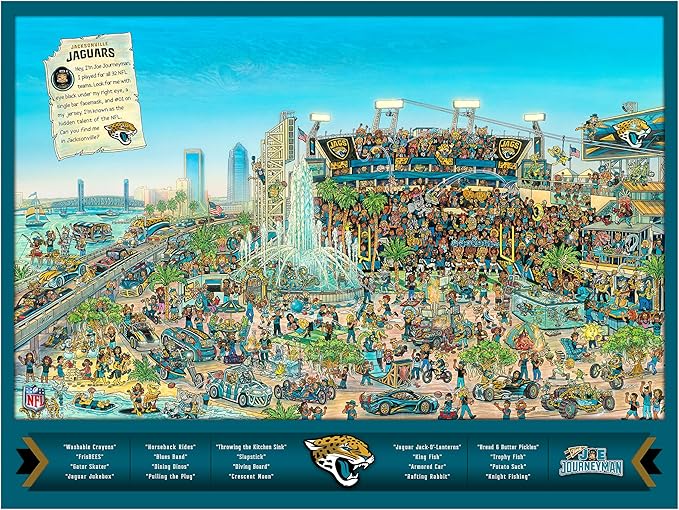 NFL Joe Journeyman: Jacksonville Jaguars - Youthefan puzzle collectible - Main Image 2