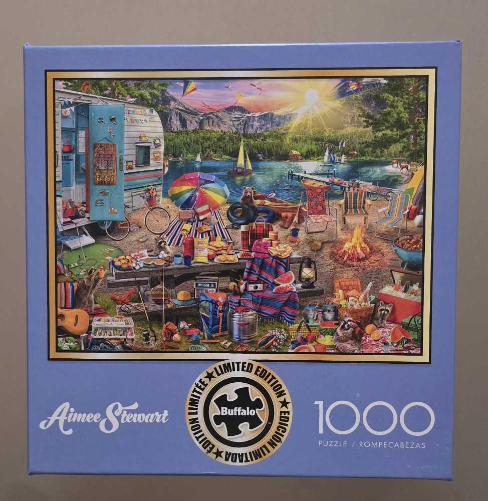 Sunsout Inc The Teal Umbrella 500 Pc Jigsaw Puzzle By Artist: Steve Henderson Finished Size 18” X 24” Mpn# 11205