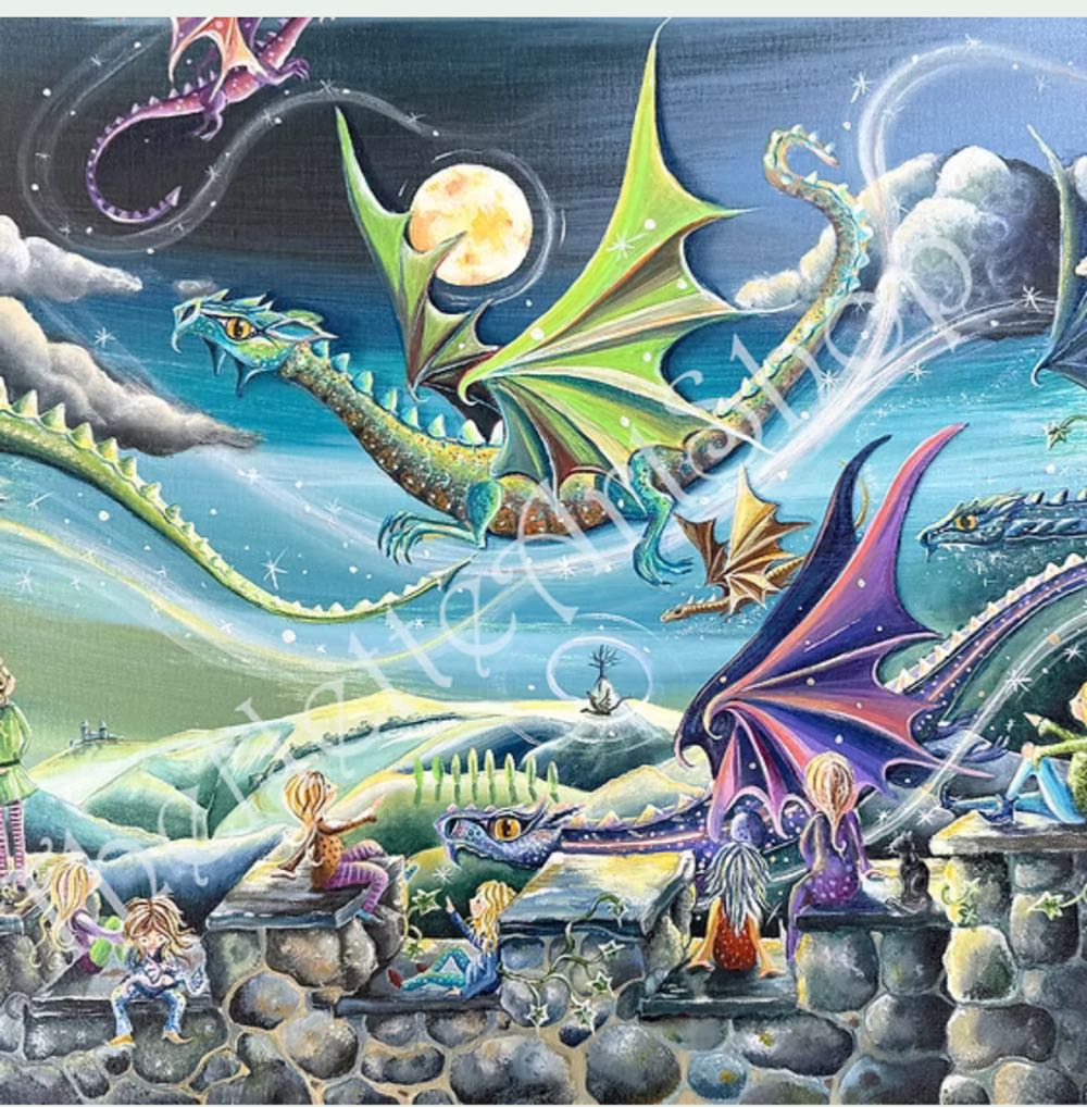 Dragon Moon - Wentworth Wooden Puzzles puzzle collectible - Main Image 2