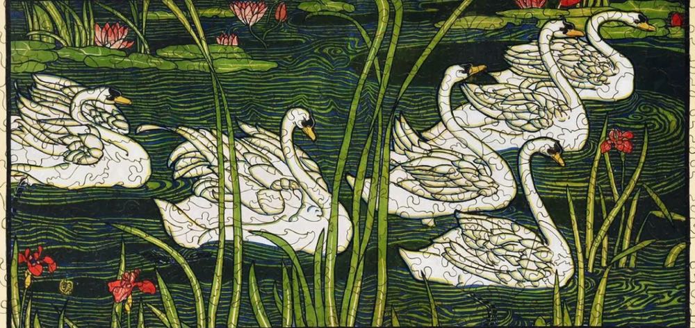 Swans - Liberty puzzles puzzle collectible - Main Image 2