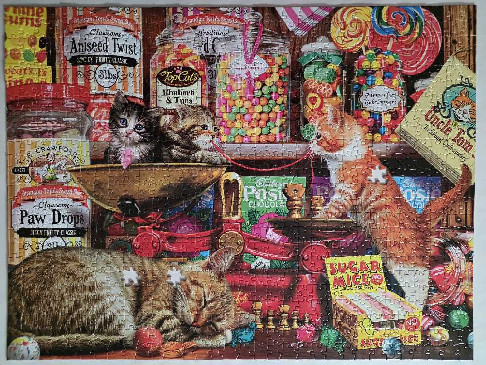 Sweet Shop Kittens - Completed - Buffalo puzzle collectible [Barcode 079346170852] - Main Image 2