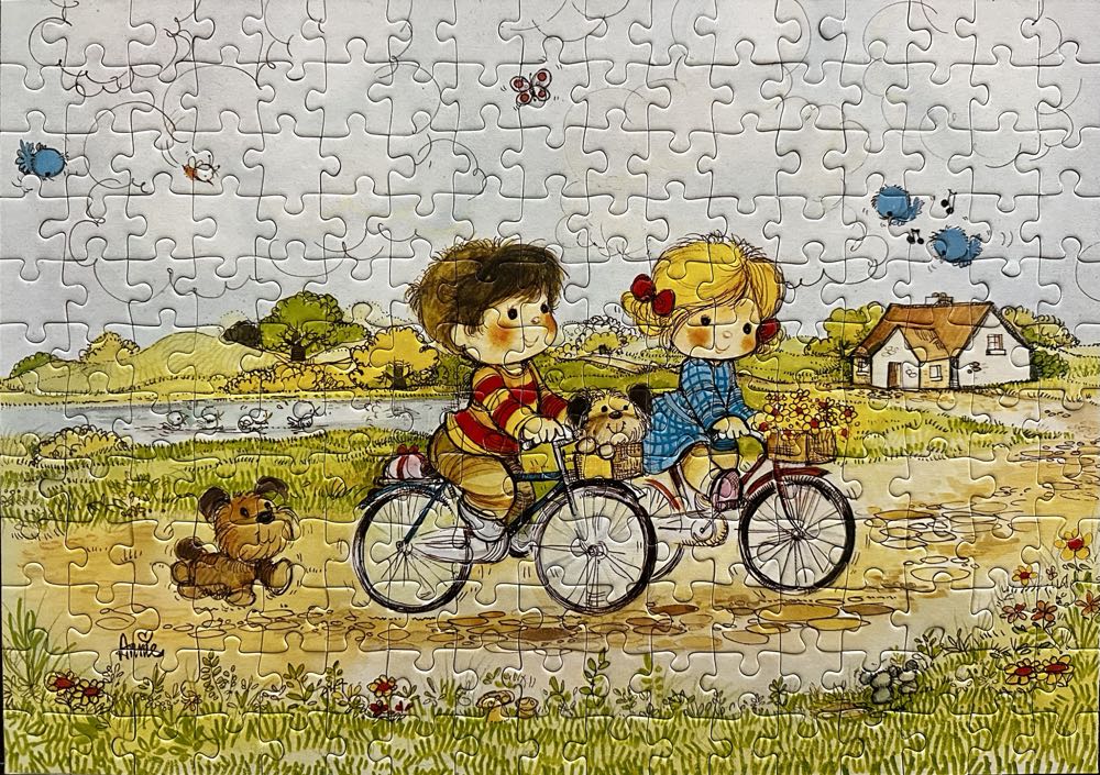 Going For A Bicycle Ride - Ravensburger puzzle collectible [Barcode 4005556237876] - Main Image 2