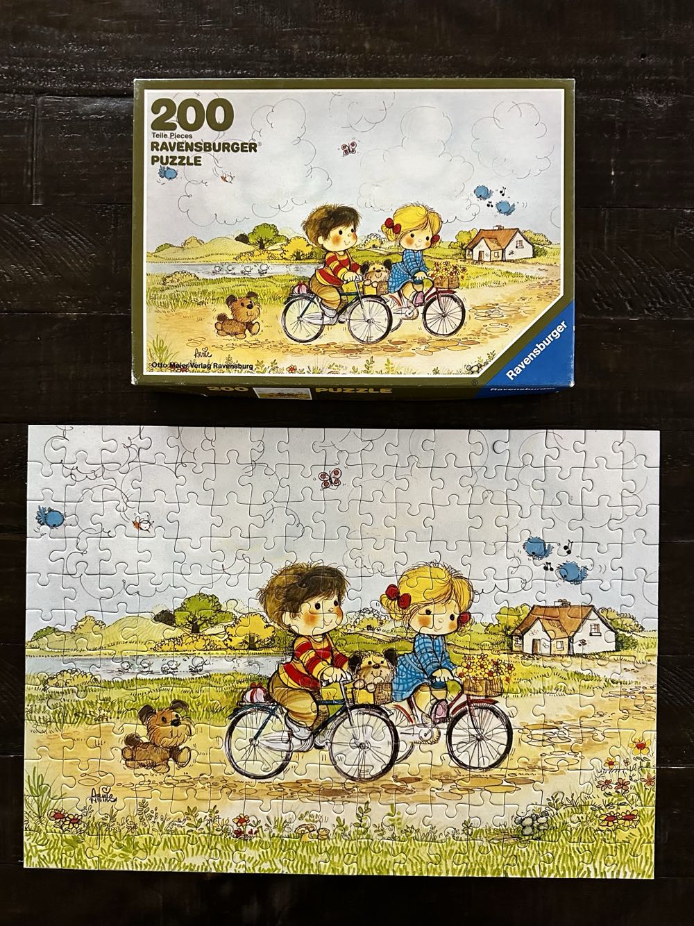 Going For A Bicycle Ride - Ravensburger puzzle collectible [Barcode 4005556237876] - Main Image 3