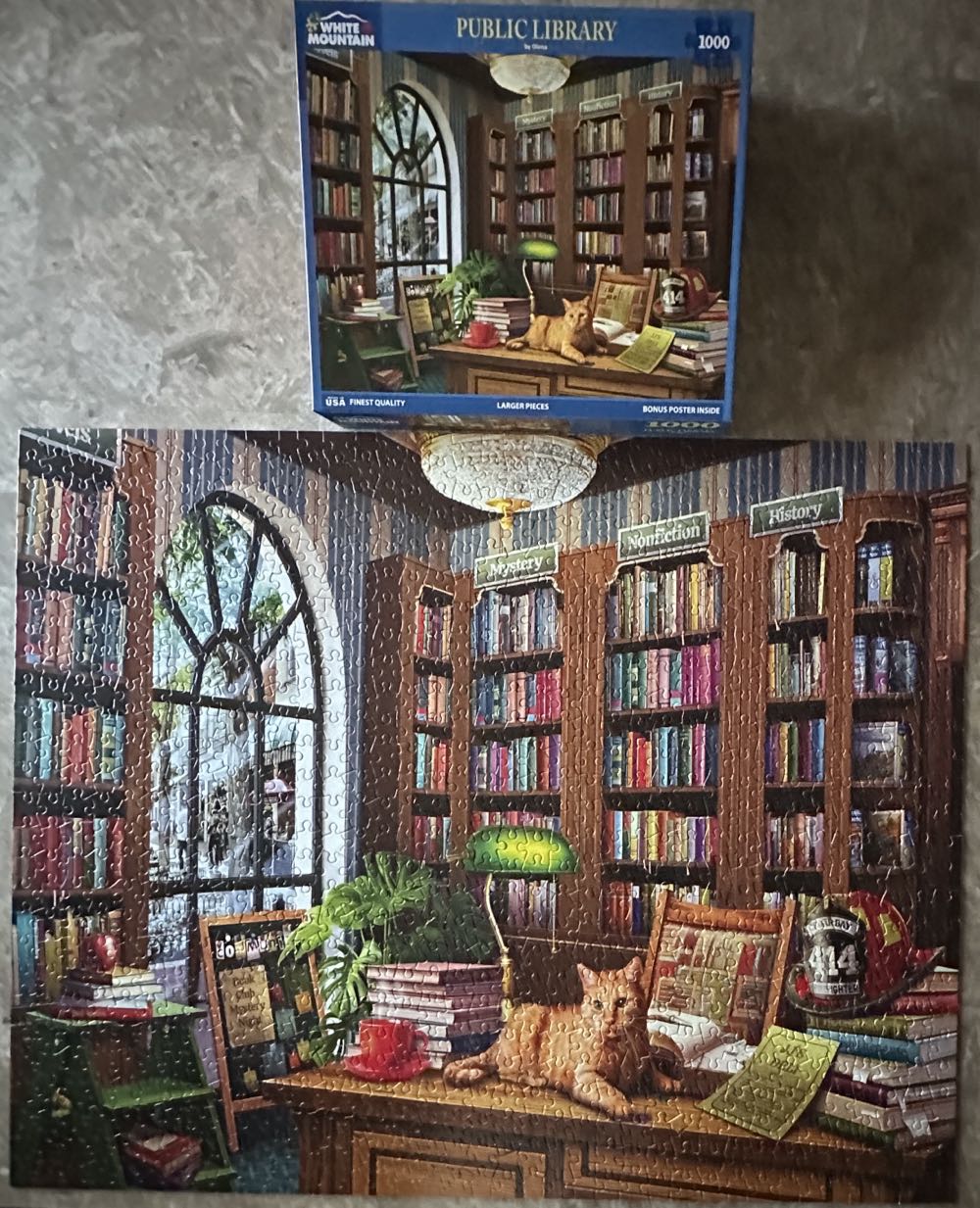 Public Library - White Mountain puzzle collectible [Barcode 724819269945] - Main Image 2