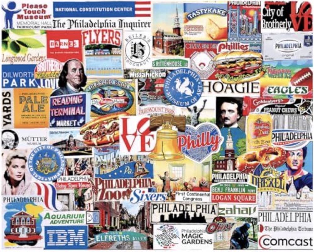 I Love Philly - White Mountain 🇺🇸 puzzle collectible [Barcode 724819270033] - Main Image 3