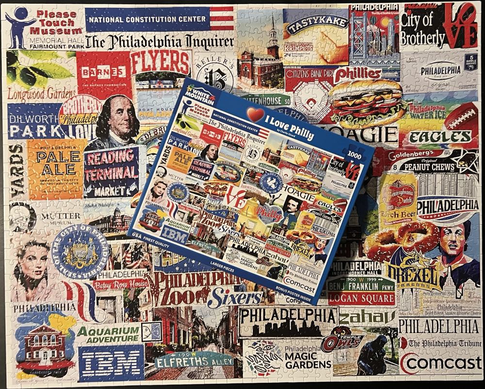 I Love Philly - White Mountain 🇺🇸 puzzle collectible [Barcode 724819270033] - Main Image 4
