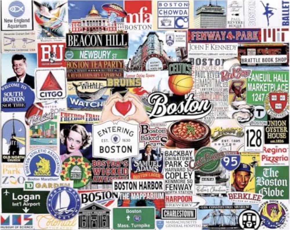 I Love Boston - White Mountain puzzle collectible [Barcode 724819270026] - Main Image 4