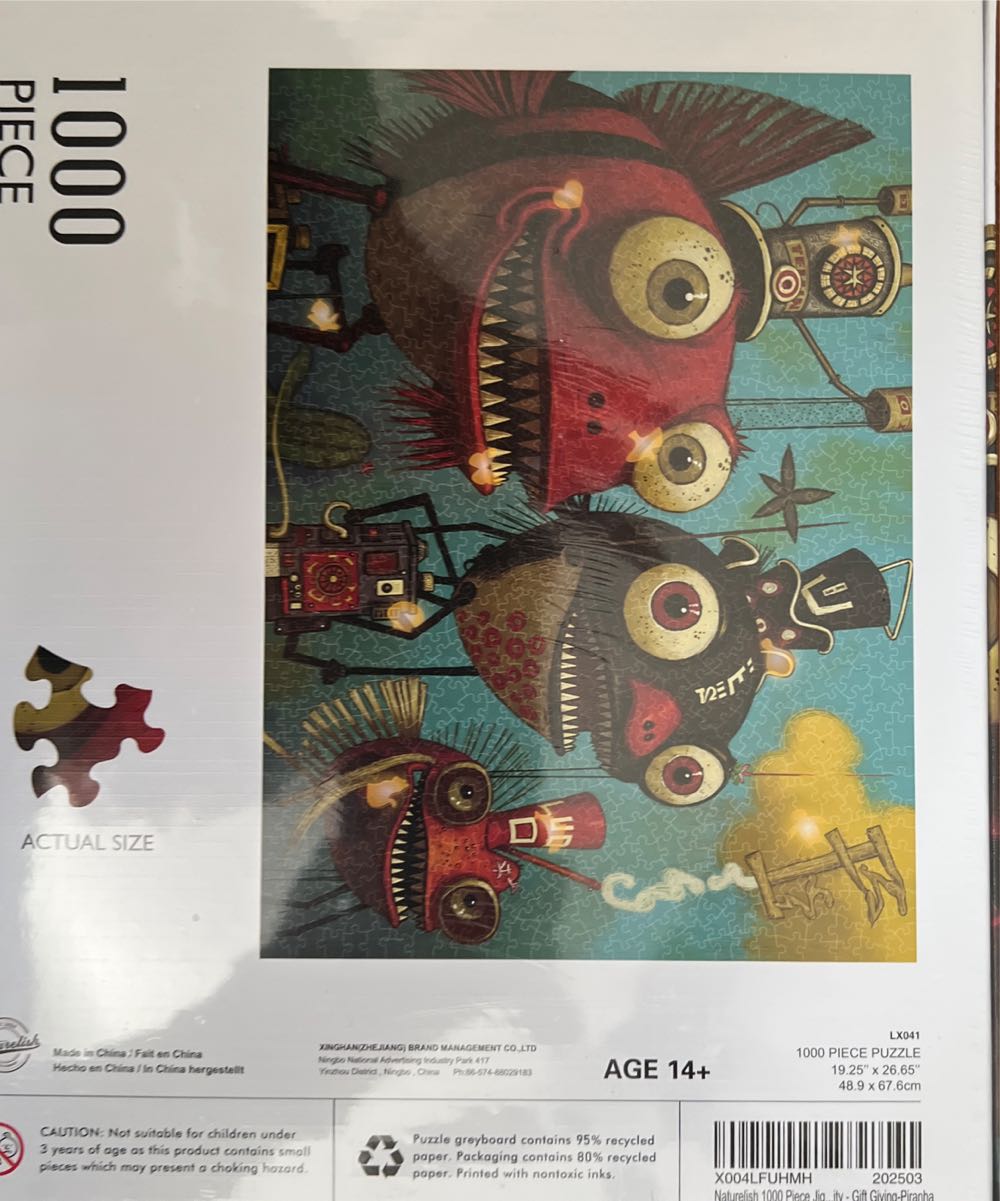 Gift Giving Piranha - Naturelish puzzle collectible - Main Image 2